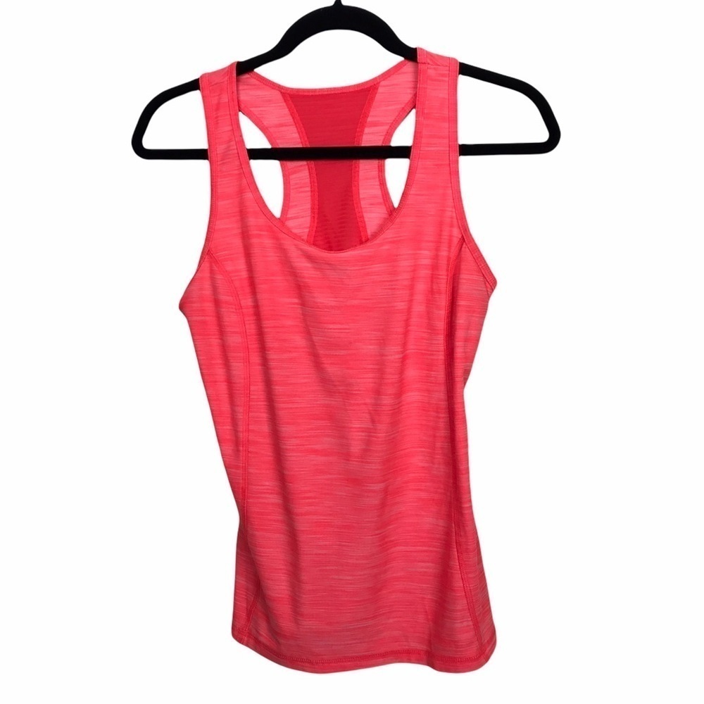 Danskin Coral Pink Racerback Athletic Tank Top